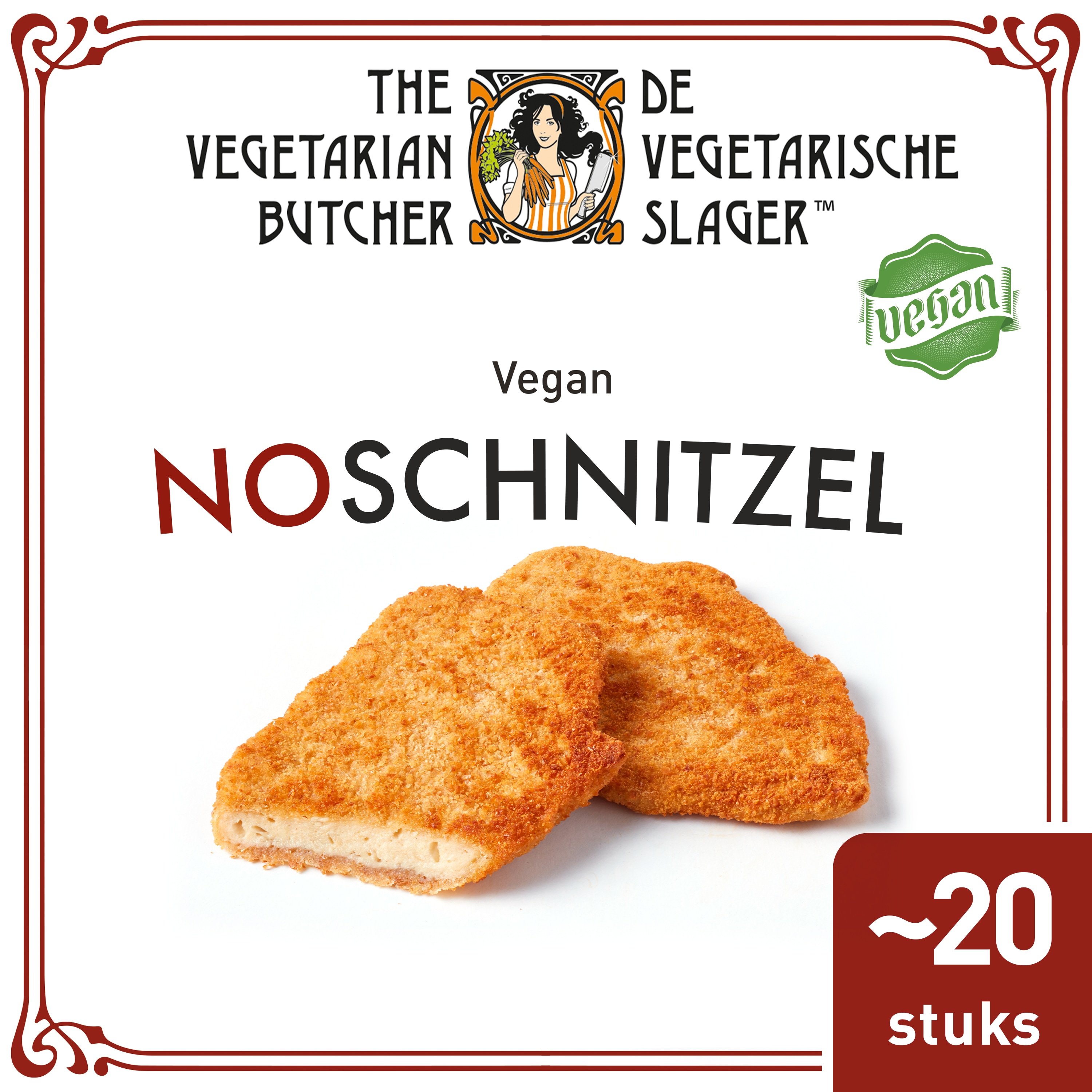 De Vegetarische Slager NoSchnitzel Veganistische Schnitzel ~20x90g - 